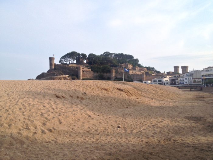 Tossa de Mar beach with castle in the background