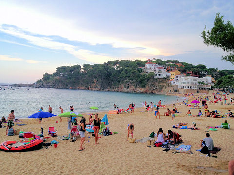 The beach at Llafranc