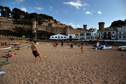The beach at Tossa de Mar
