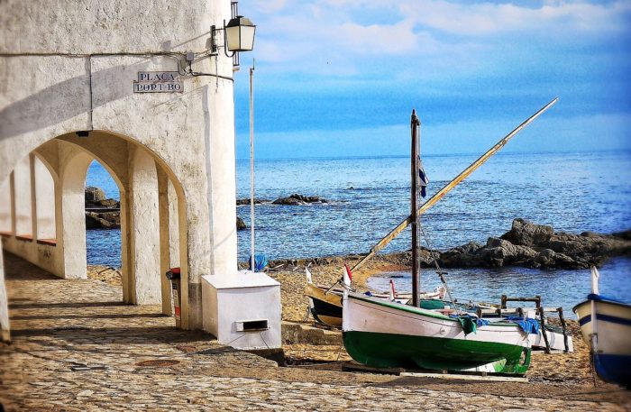 sea, boat, costa brava